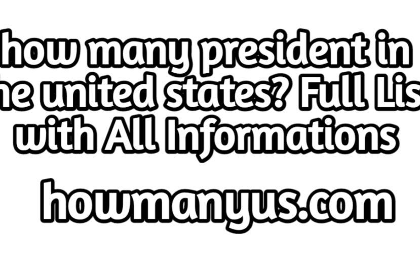 how many president in the united states 2024? Final List