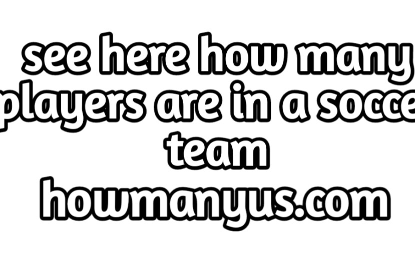 how many players are in a soccer team?