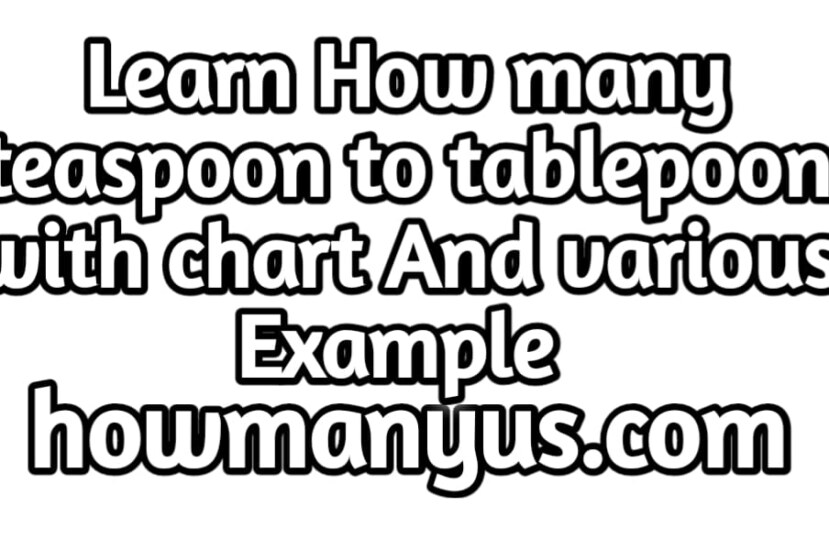 how many teaspoons in a tablespoon best conversation chart 2024