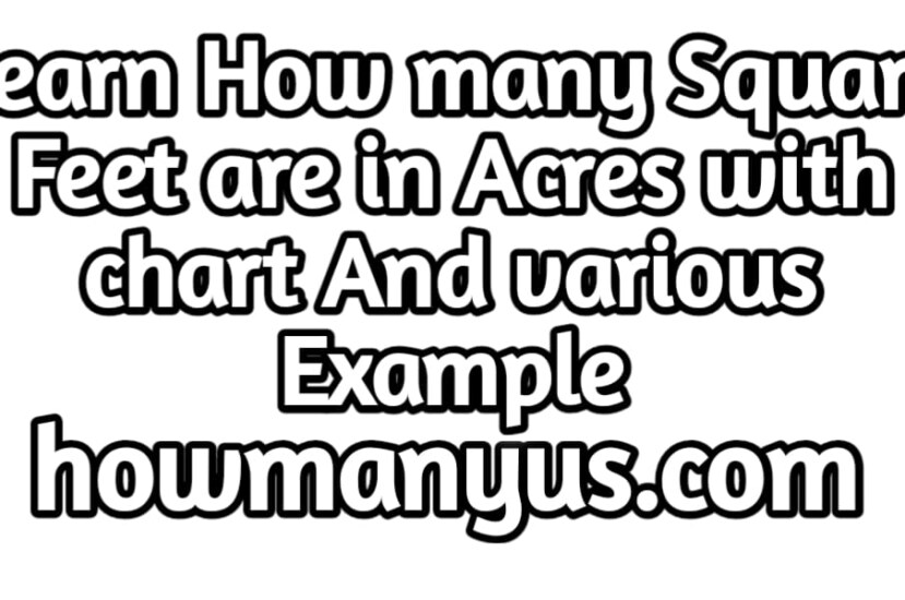 how many square feet are in an acres converter best conversions chart 2024