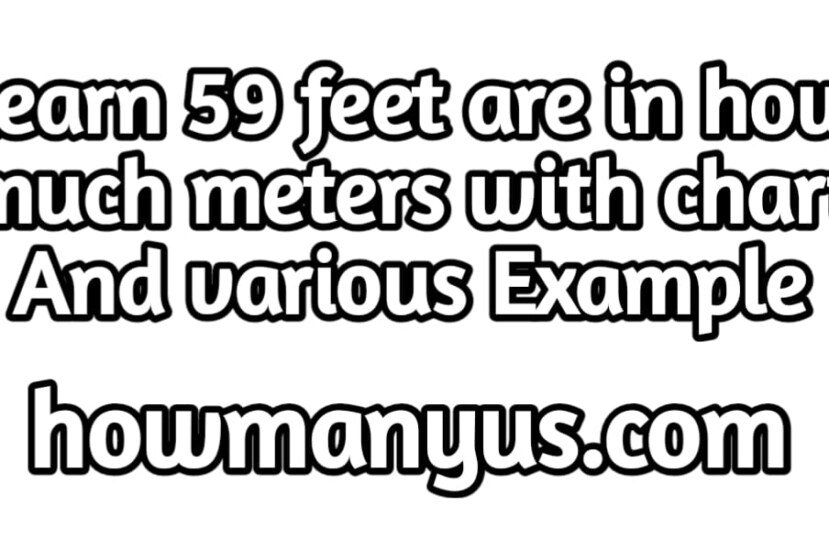 59 Feet to Meters 59 ft to m best conversion chart 2024