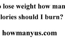 To lose weight how many calories should I burn? 2024.