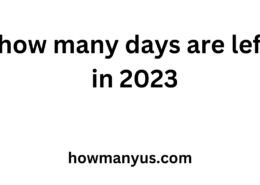 how many days are left in 2023 Best Calculations