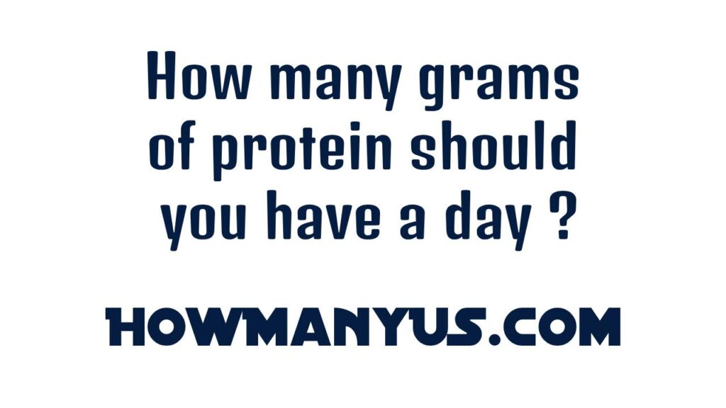 how many grams of protein should you have a day