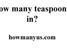 How many teaspoons in? Best Answer 2024