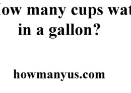 How many cups water in a gallon? Best Answer 2024