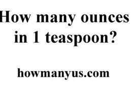 How many ounces in 1 teaspoon? Best Answer 2024