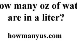 How many oz of water are in a liter? Best Answer 2024