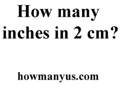 How many inches in 2 cm? Best Answer 2024