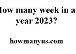How many week in a year 2023?  Best Answer 2024