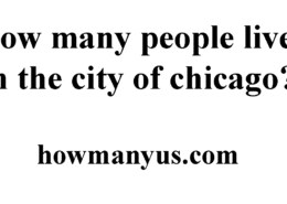 How many people live in the city of chicago? Best Answer 2024