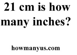 21cm is how many inches? best Answer 2024